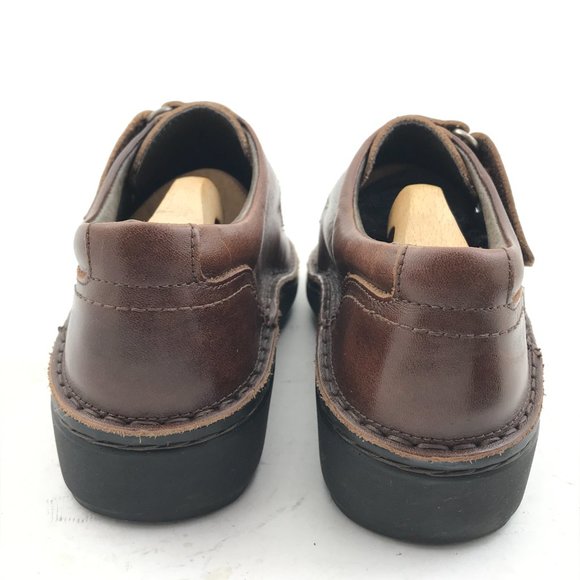 Naot Brown Leather Comfort Shoes Hook & Loop Strap Women’s Size 6 US / 37 EU - Picture 5 of 8